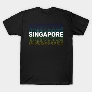 Singapore City Kinetic Design T-Shirt